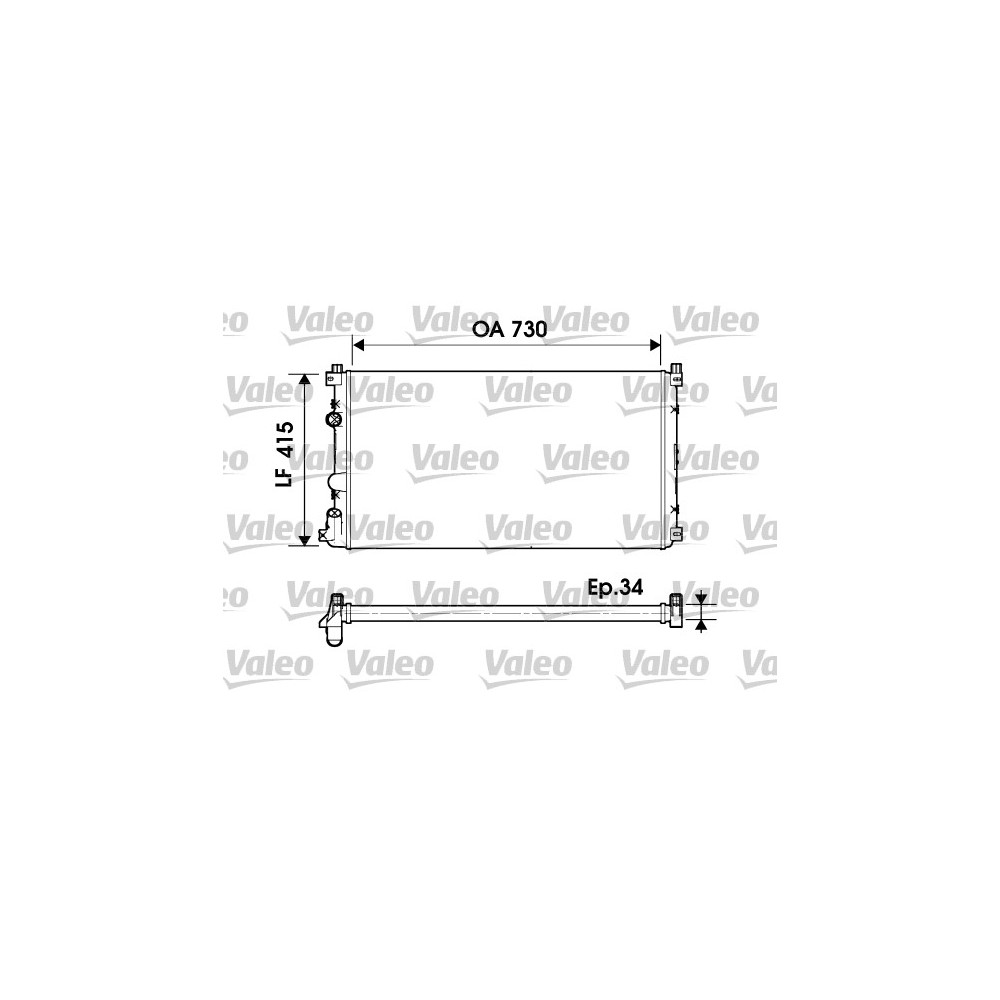 VALEO Kühler, Motorkühlung 732918
