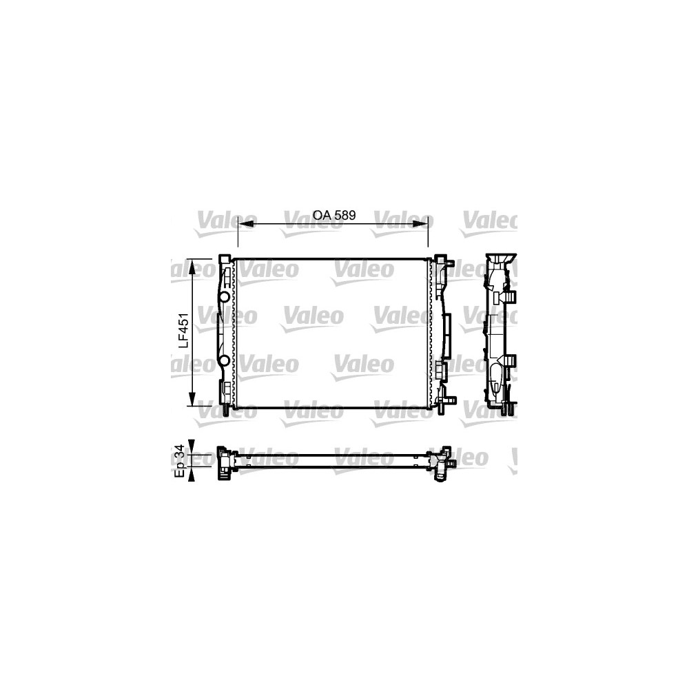 VALEO Kühler, Motorkühlung 732946