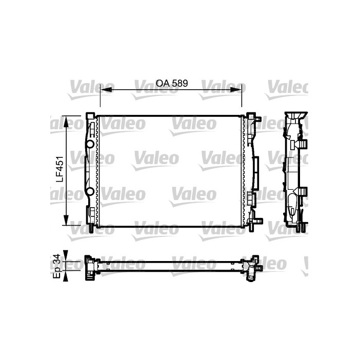 VALEO Kühler, Motorkühlung 732946