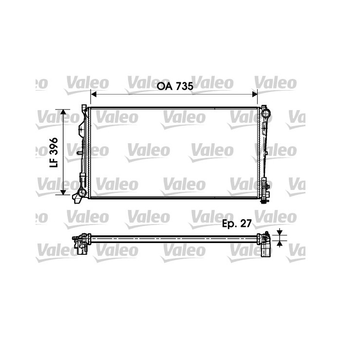 VALEO Kühler, Motorkühlung 732956