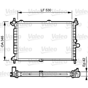 VALEO Kühler, Motorkühlung 734242
