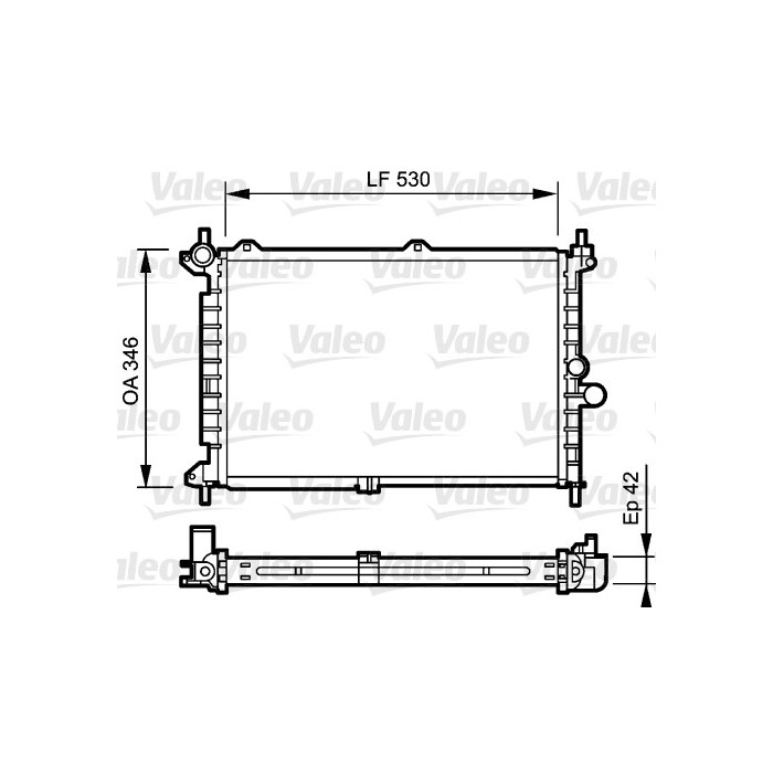 VALEO Kühler, Motorkühlung 734242