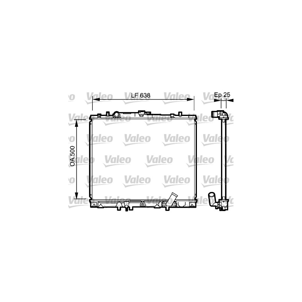VALEO Kühler, Motorkühlung 734424
