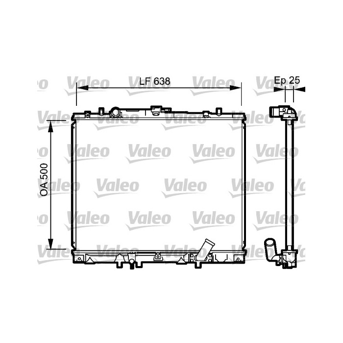 VALEO Kühler, Motorkühlung 734424