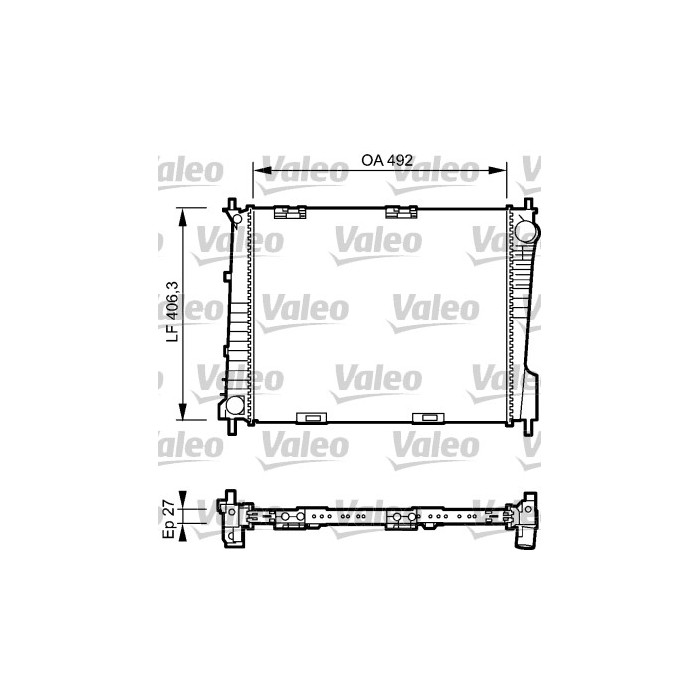 VALEO Kühler, Motorkühlung 734462