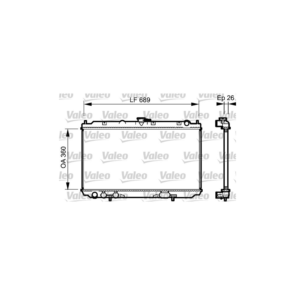 VALEO Kühler, Motorkühlung 734708