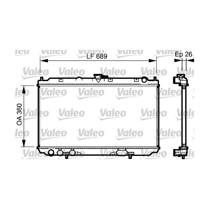 VALEO Kühler, Motorkühlung 734708