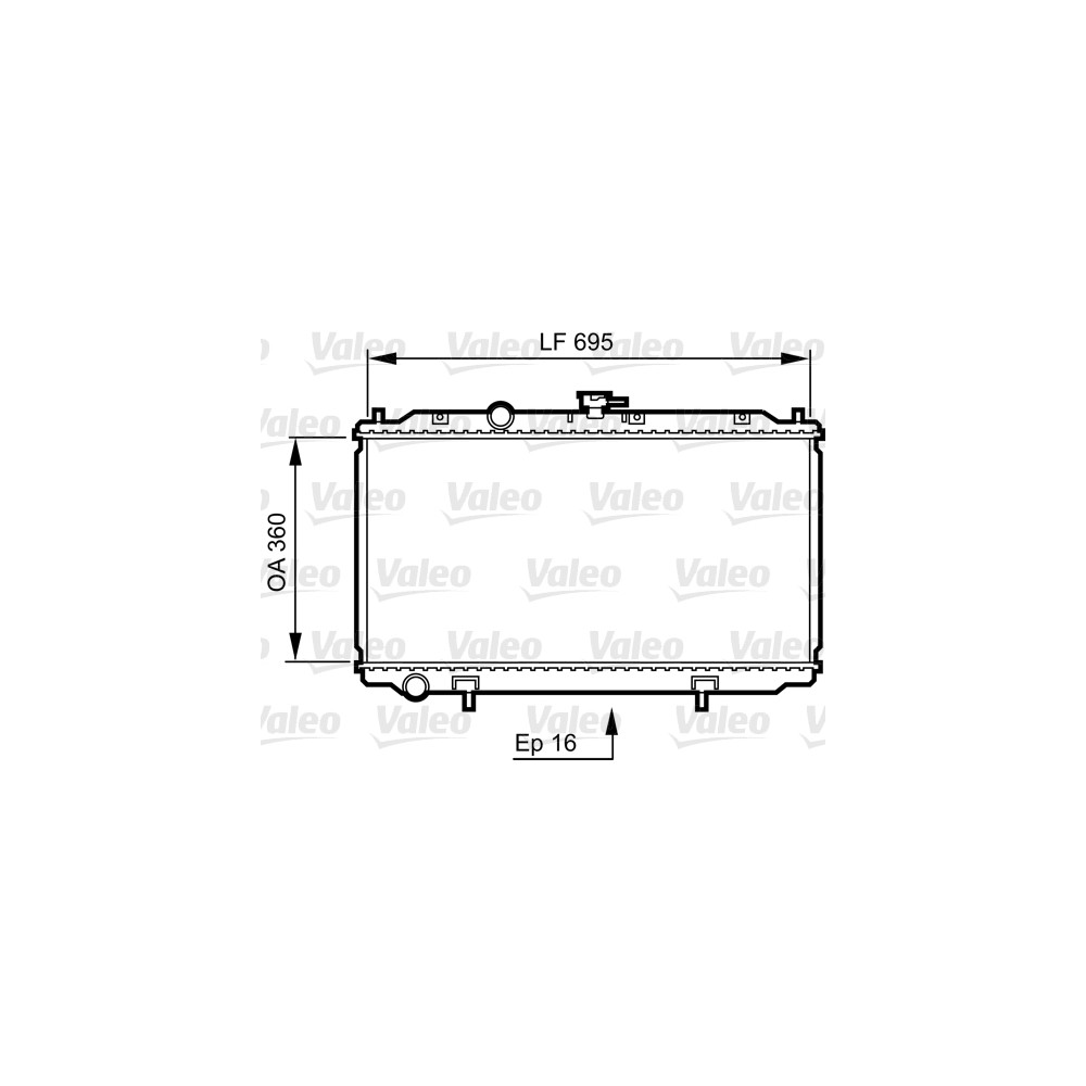 VALEO Kühler, Motorkühlung 734736