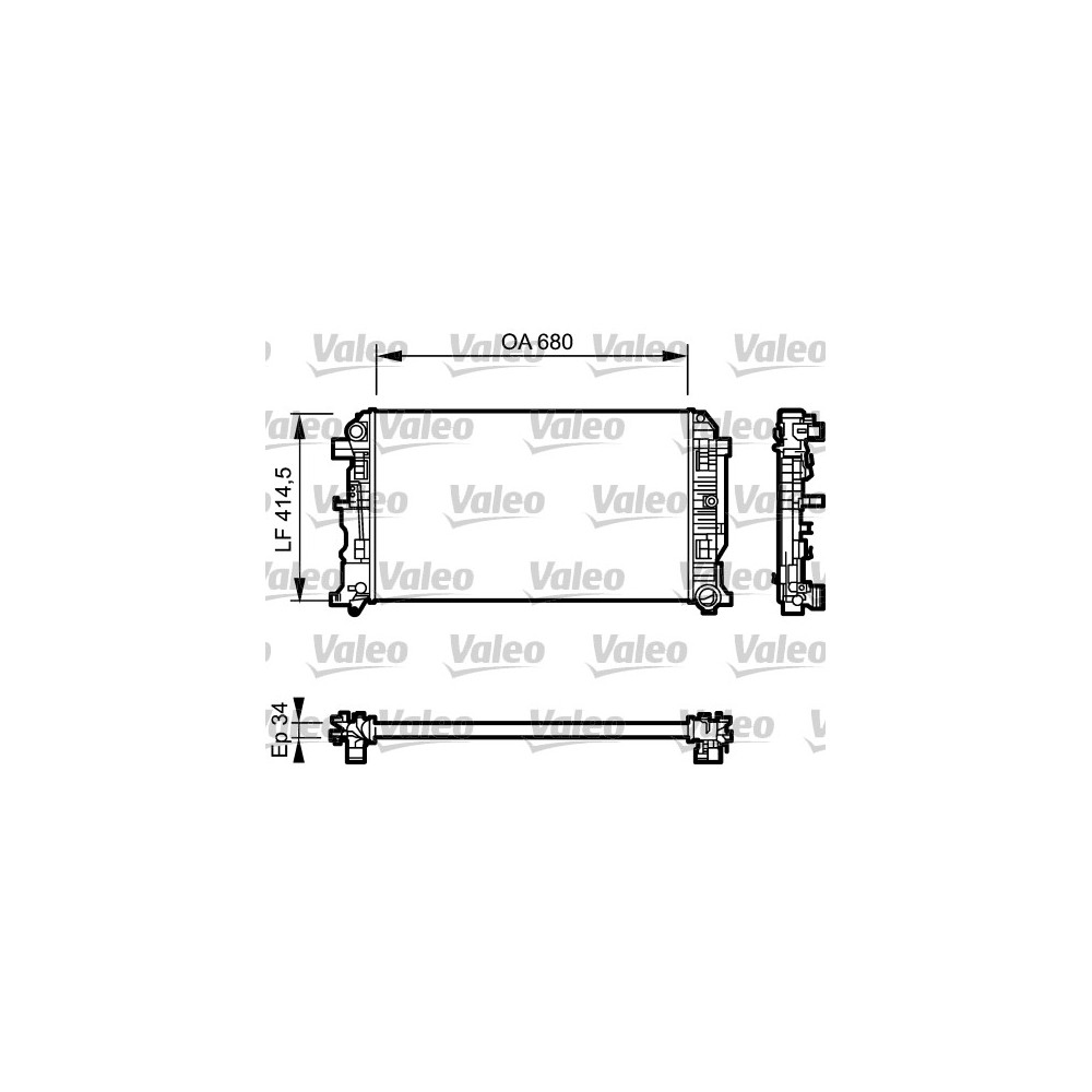 VALEO Kühler, Motorkühlung 734928