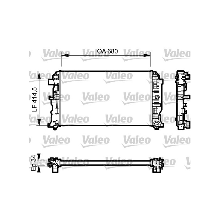 VALEO Kühler, Motorkühlung 734928