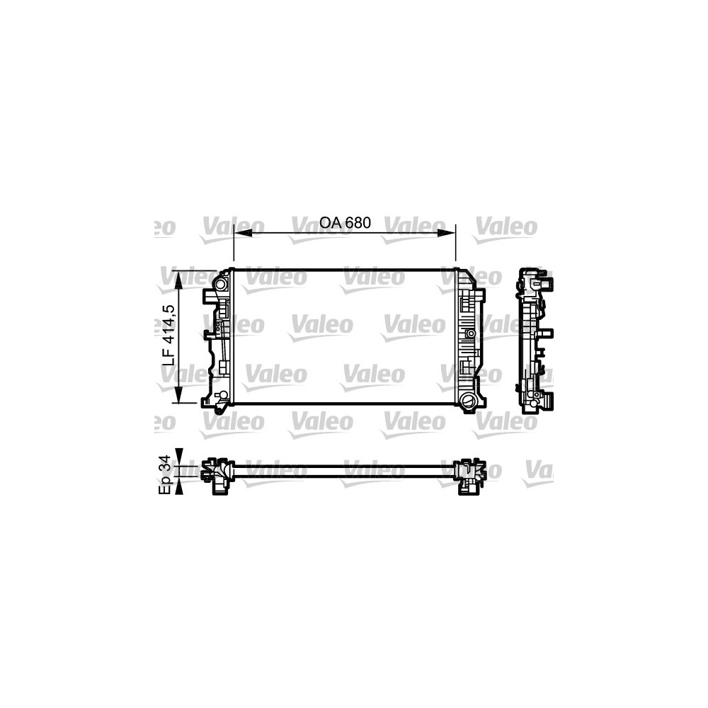 VALEO Kühler, Motorkühlung 734930