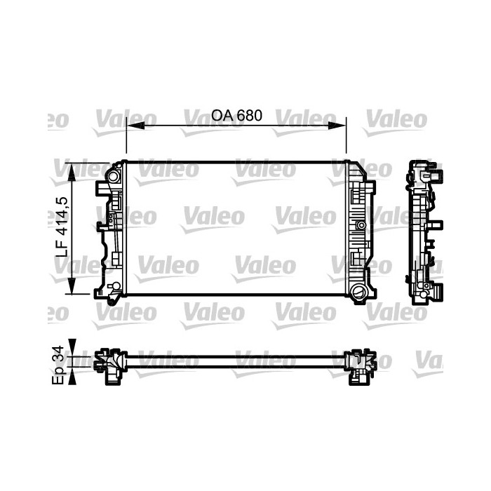 VALEO Kühler, Motorkühlung 734930
