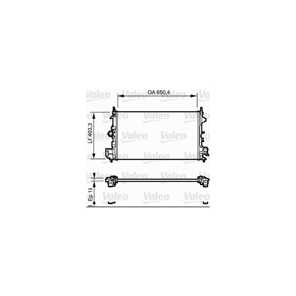 VALEO Kühler, Motorkühlung 734981