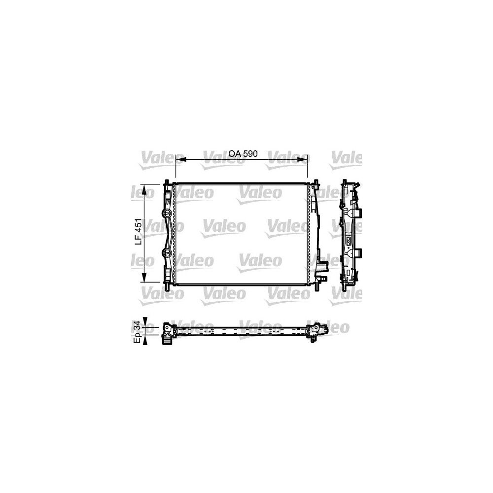 VALEO Kühler, Motorkühlung 735114