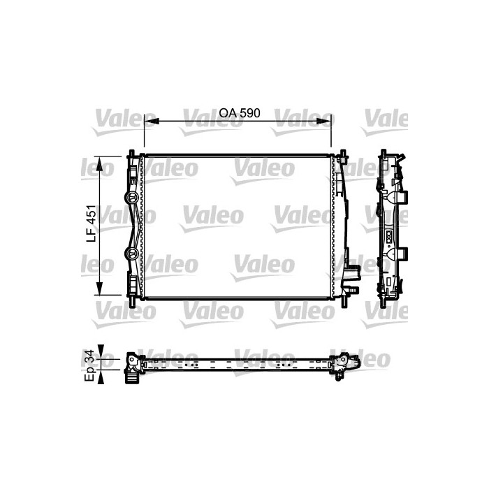 VALEO Kühler, Motorkühlung 735114