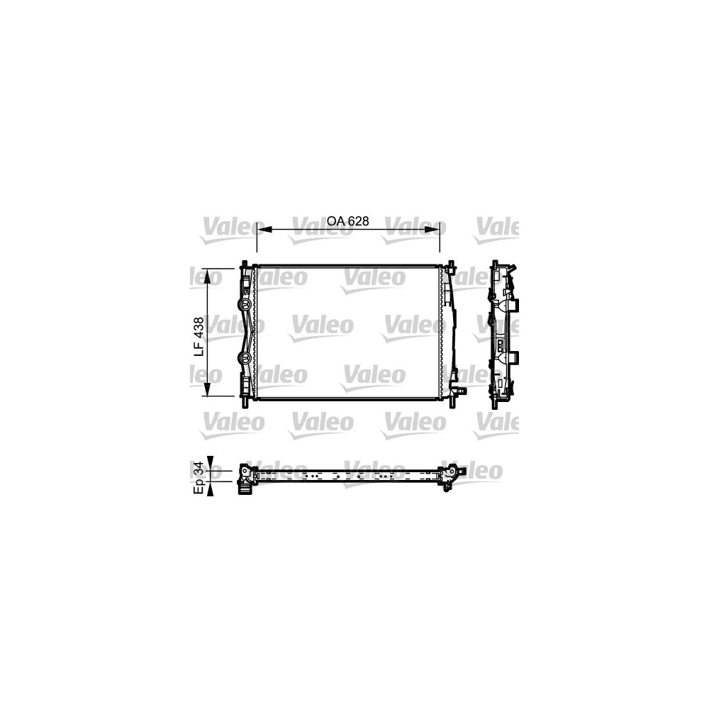 VALEO Kühler, Motorkühlung 735115