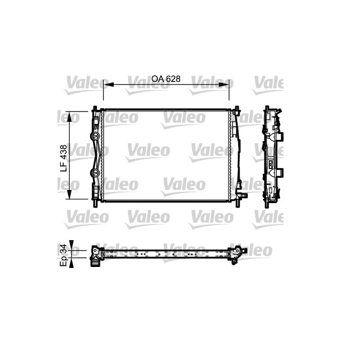 VALEO Kühler, Motorkühlung 735115
