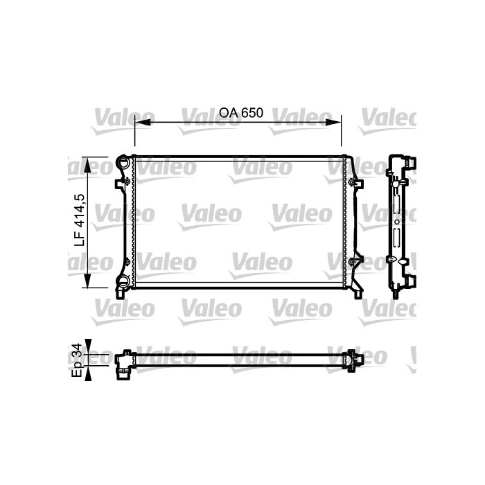VALEO Kühler, Motorkühlung 735121