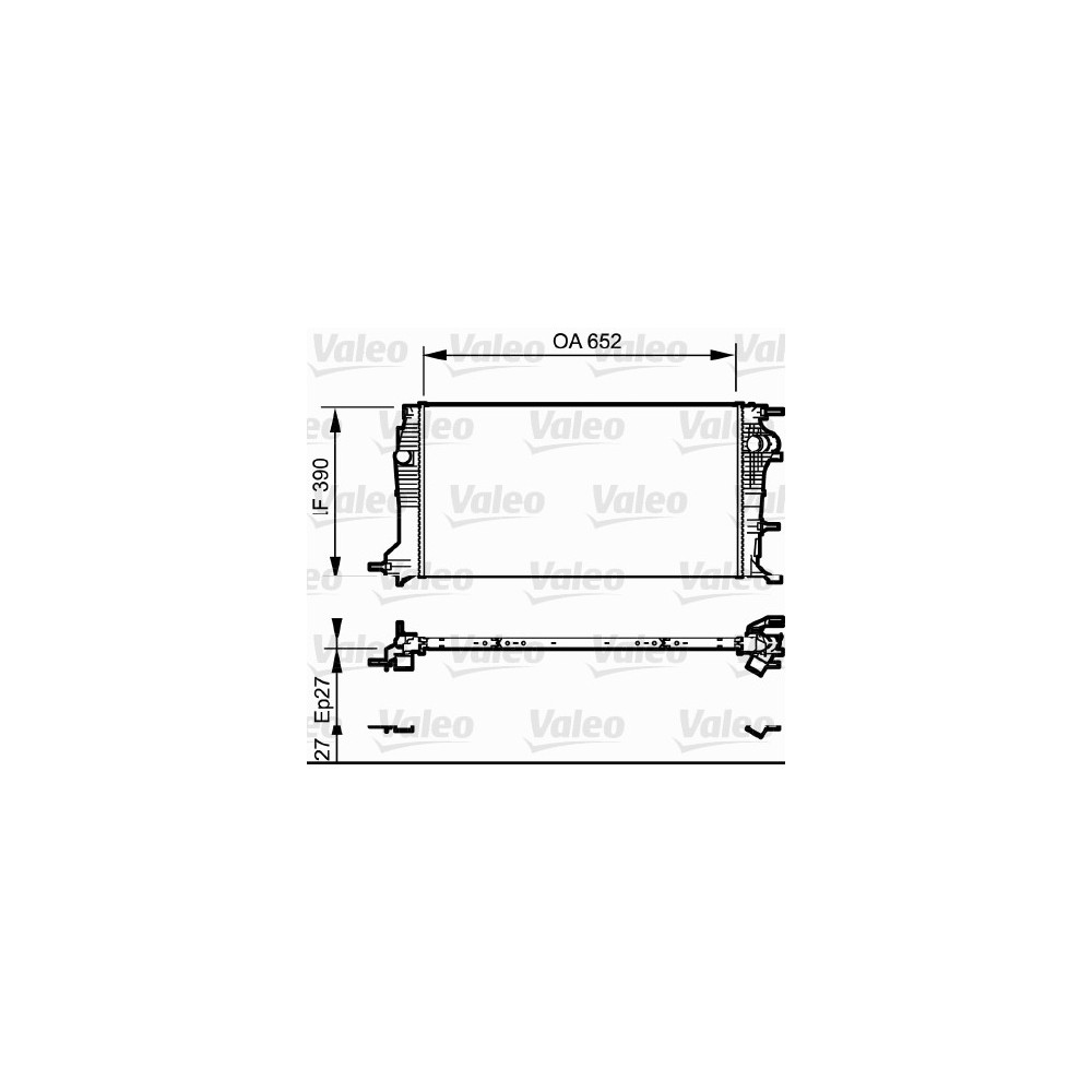 VALEO Kühler, Motorkühlung 735182