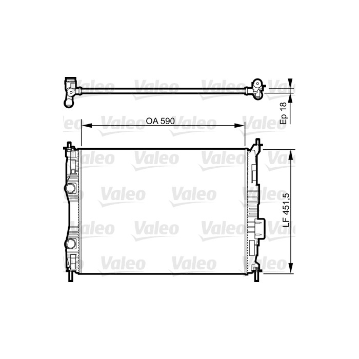 VALEO Kühler, Motorkühlung 735283