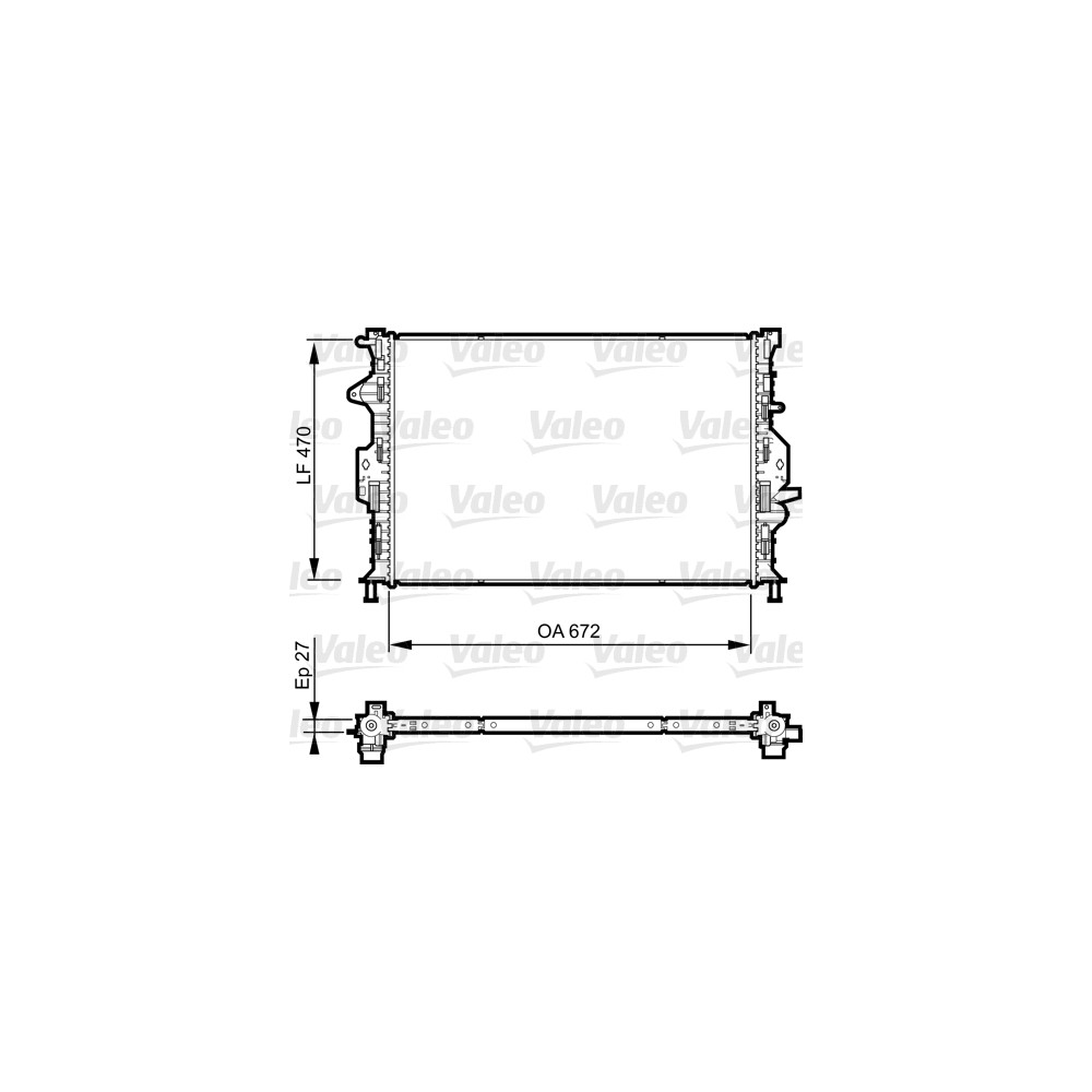 VALEO Kühler, Motorkühlung 735374