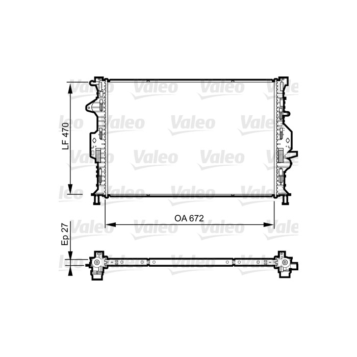 VALEO Kühler, Motorkühlung 735374
