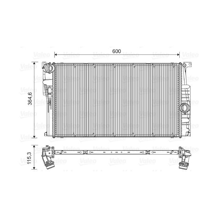 VALEO Kühler, Motorkühlung 735451