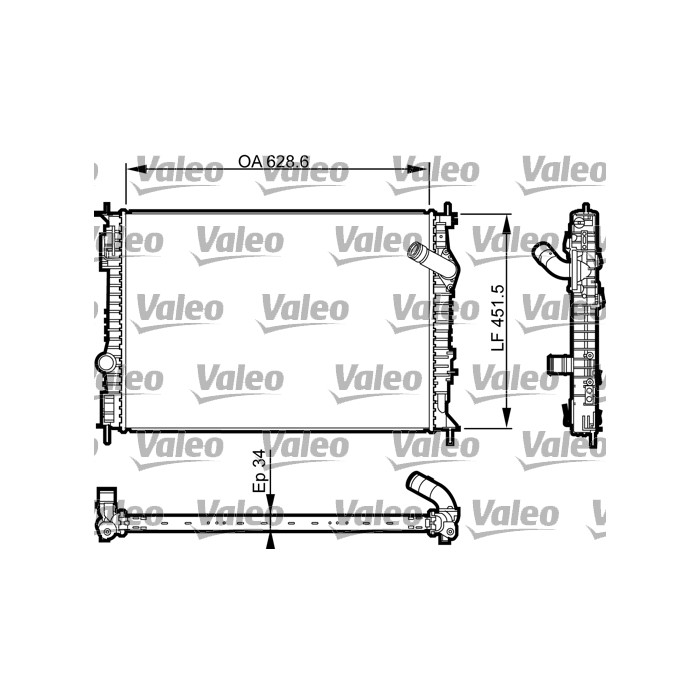 VALEO Kühler, Motorkühlung 735461