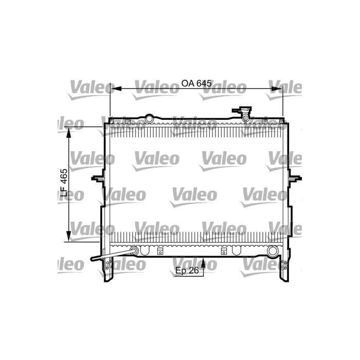 VALEO Kühler, Motorkühlung 735505
