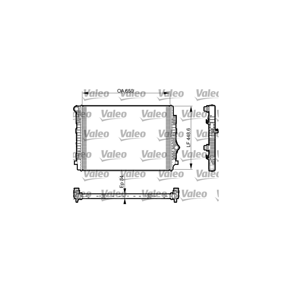 VALEO Kühler, Motorkühlung 735549