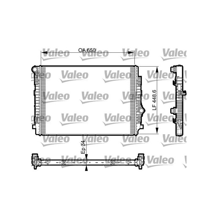 VALEO Kühler, Motorkühlung 735549