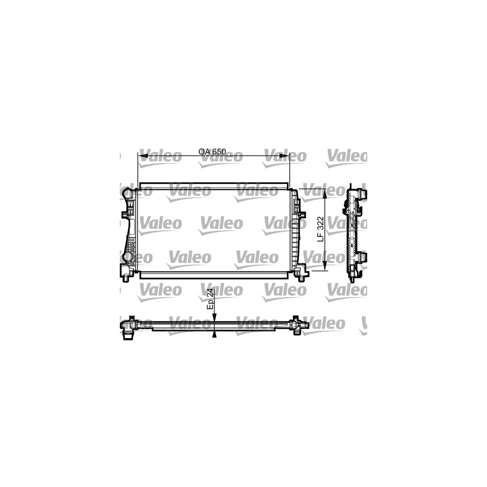 VALEO Kühler, Motorkühlung 735557