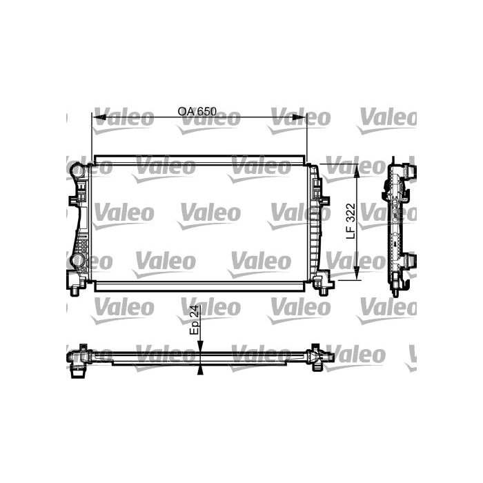 VALEO Kühler, Motorkühlung 735557