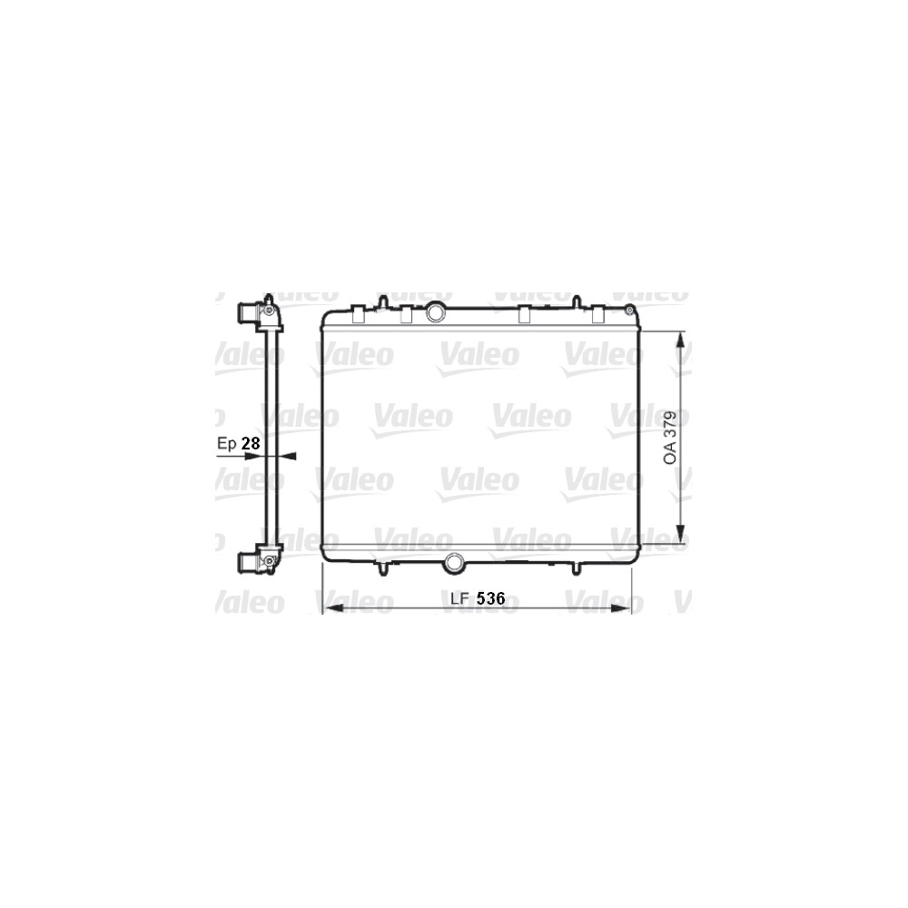 VALEO Kühler, Motorkühlung 735608