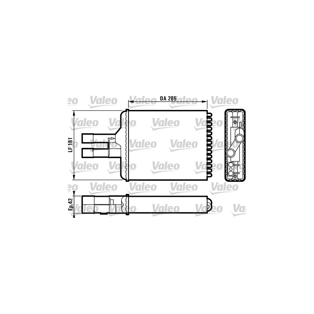 VALEO Wärmetauscher, Innenraumheizung 812117