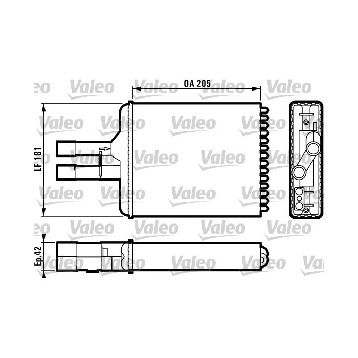 VALEO Wärmetauscher, Innenraumheizung 812117