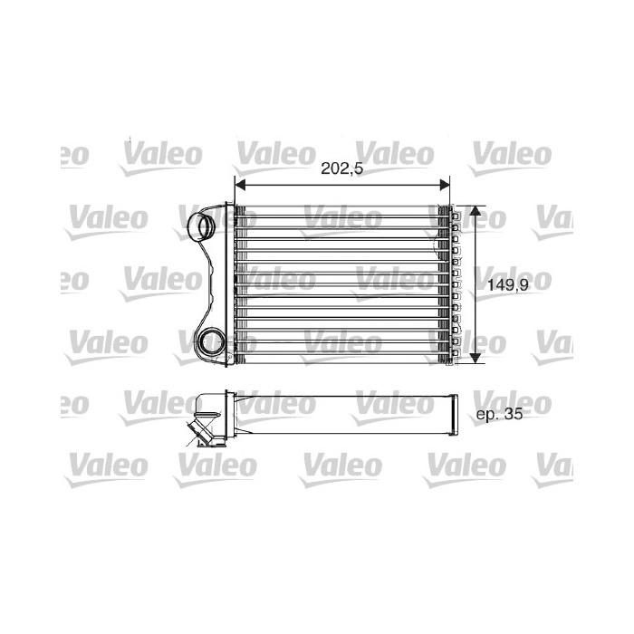 VALEO Wärmetauscher, Innenraumheizung 812211