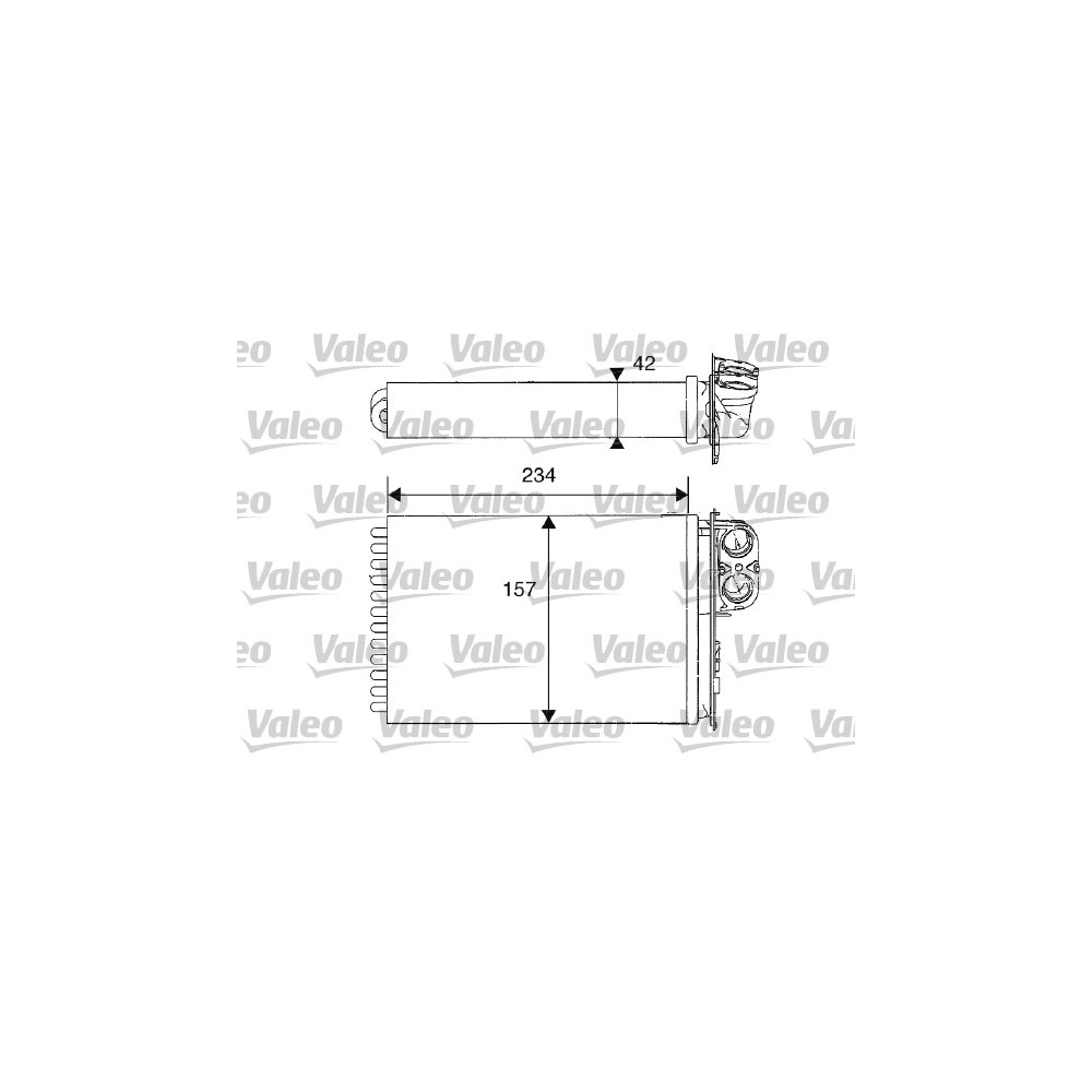 VALEO Wärmetauscher, Innenraumheizung 812215