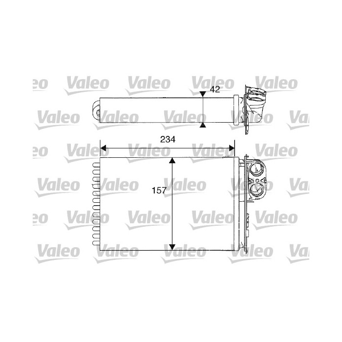 VALEO Wärmetauscher, Innenraumheizung 812215