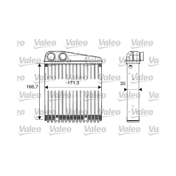 VALEO Wärmetauscher, Innenraumheizung 812250