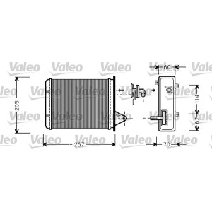 VALEO Wärmetauscher, Innenraumheizung 812283