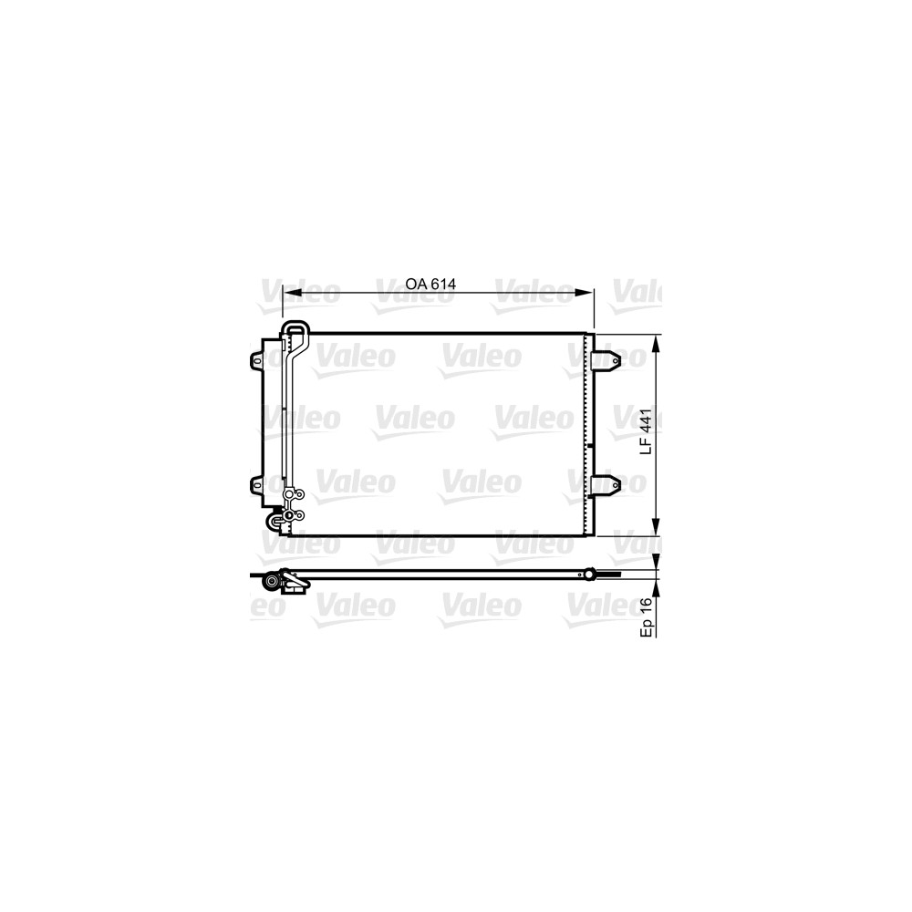 VALEO Kondensator, Klimaanlage 814002