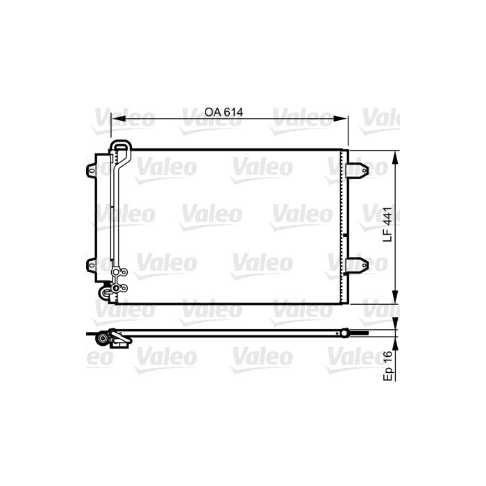 VALEO Kondensator, Klimaanlage 814002