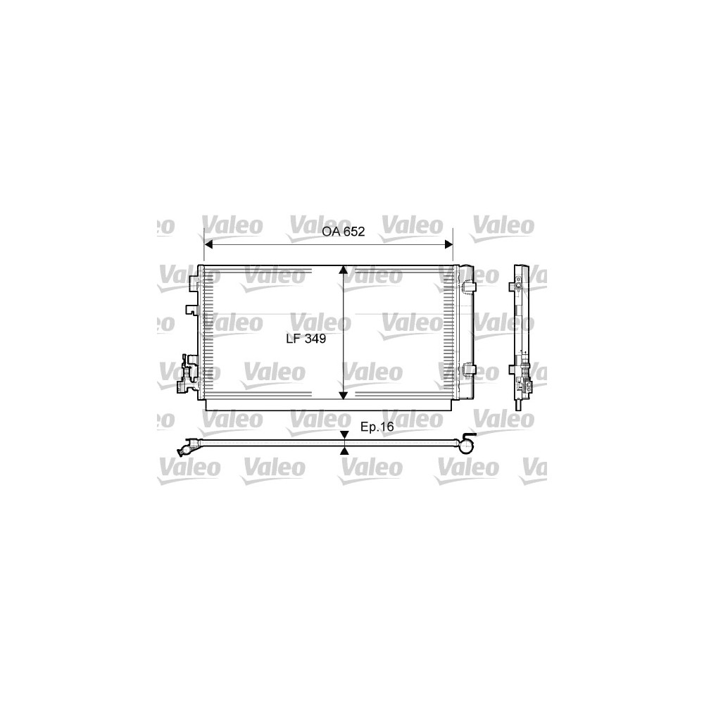 VALEO Kondensator, Klimaanlage 814094