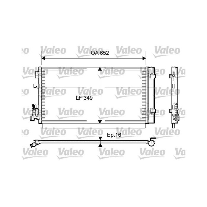 VALEO Kondensator, Klimaanlage 814094