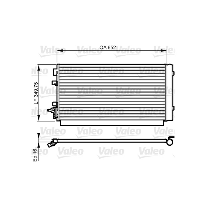 VALEO Kondensator, Klimaanlage 814187