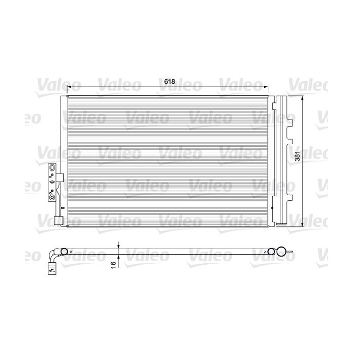 VALEO Kondensator, Klimaanlage 814386