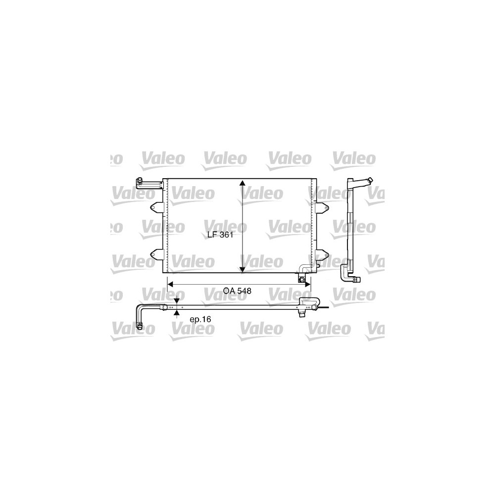 VALEO Kondensator, Klimaanlage 816910