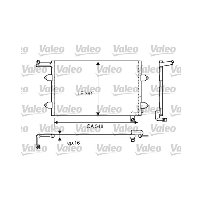 VALEO Kondensator, Klimaanlage 816910