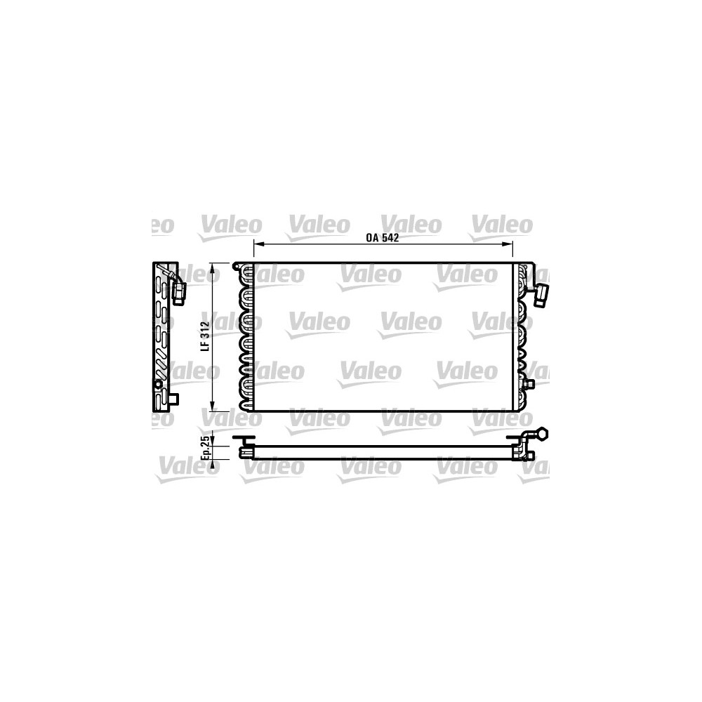 VALEO Kondensator, Klimaanlage 816964